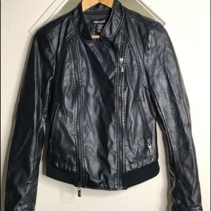 Wet Seal Leather Jacket Size Medium
